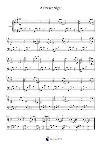 A Darker Night Sheet Music by Alac Floleigh-Arr.Bardtrid