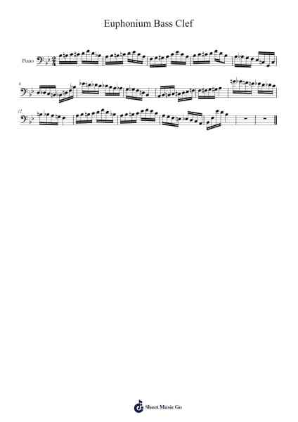 Euphonium Bass Clef Sheet Music by Cameron McIntosh-Arr.Kirkwen Meldell