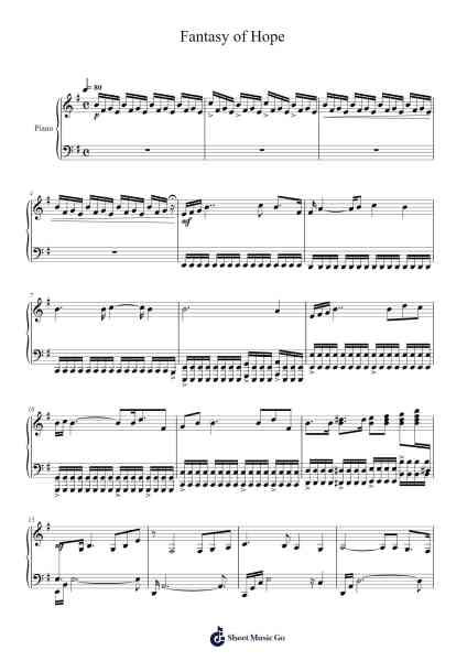 Fantasie in E Minor "Fantasy of Hope" 樂譜由 EJ Marcos - 編曲 Humeleen Bachnat