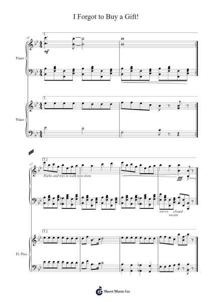 I Forgot to Buy a Gift! Sheet Music by nothing_is-Arr.Charfra Tesscer