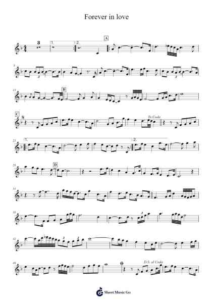 Forever in love Sheet Music by Kenny G-Arr.Brownegill Orbel