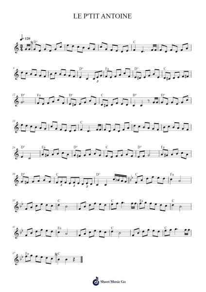 LE P'TIT ANTOINE Sheet Music by Celia Cruz/Angelique Kidjo-Arr.Maglius