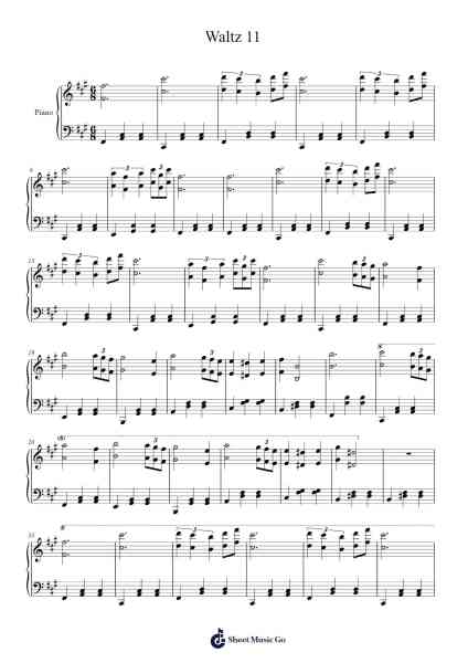 Waltz 11 Sheet Music by universal dirp-Arr.Rodblair