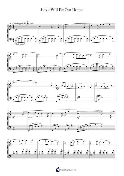 Love Will Be Our Home Sheet Music by Sandi Patty-Arr.Sainsthea Flind