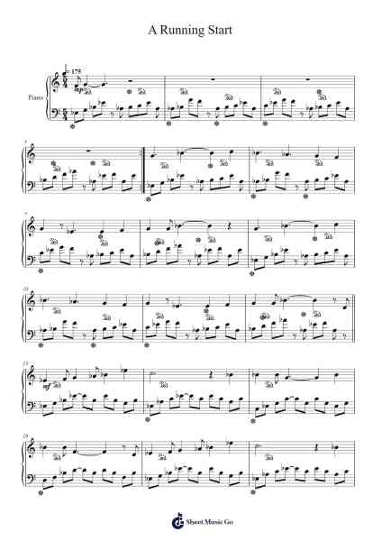 A Running Start Sheet Music by Sufjan Stevens-Arr.Magwebb