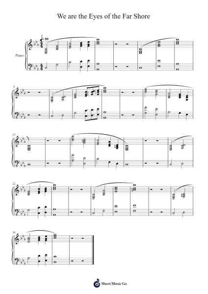 We are the Eyes of the Far Shore Sheet Music by Lifeformed/Janice Kwan-Arr.Mollwalsh Dinions