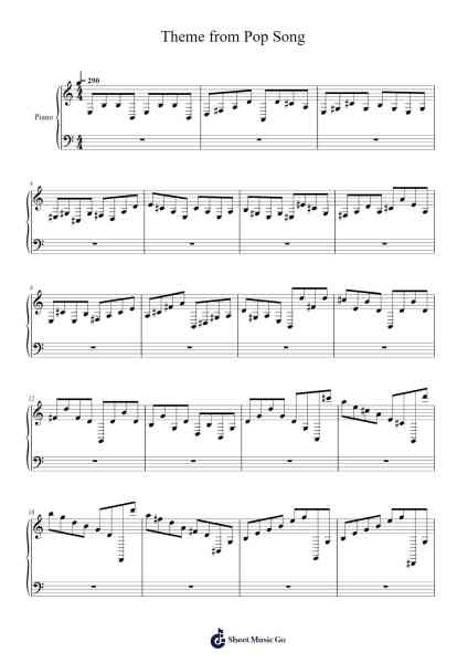 Theme from Pop Song 楽譜 by undefined-Arr.Motbrow