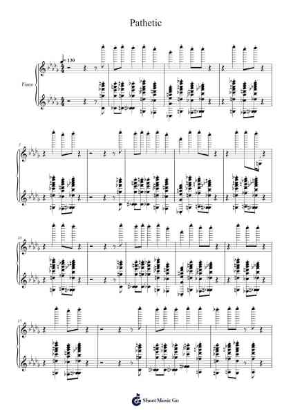 Pathetic Sheet Music by -Arr.Jersharp