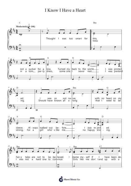 I Know I Have a Heart Sheet Music by Andrew Lloyd Webber-Arr.Odemick