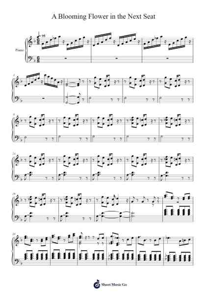 A Blooming Flower in the Next Seat Sheet Music by Yukari Hashimoto-Arr.Joshgins Widred