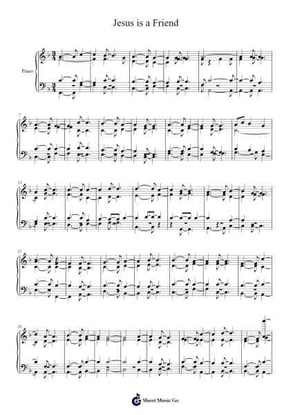Jesus is a Friend Sheet Music by undefined-Arr.Fanold Moulmar