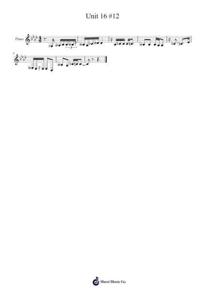 Unit 16 #12 Sheet Music by Sean Schierbecker-Arr.Mattrie
