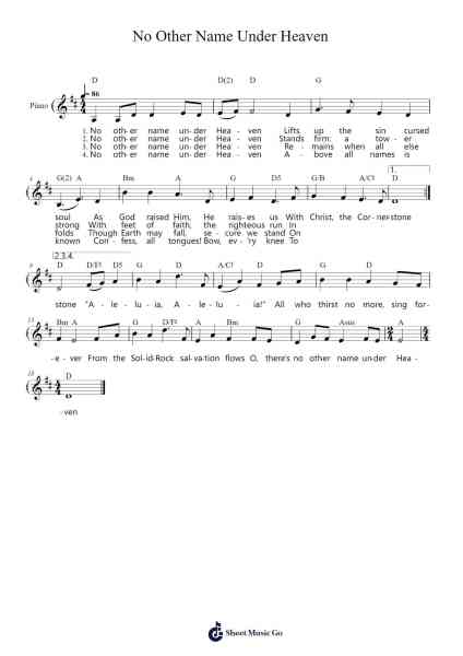 No Other Name Under Heaven Sheet Music by ryandcornett-Arr.Asmie Panvien