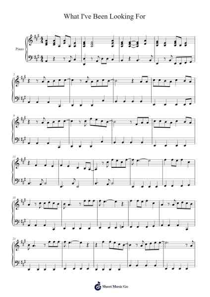 What I've Been Looking For Sheet Music by Misc Soundtrack-Arr.Derlian Sumeo