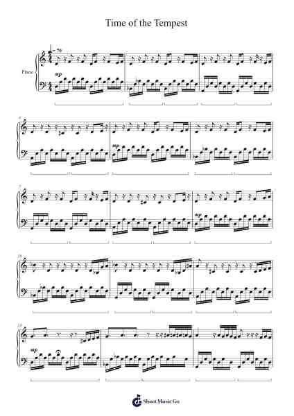 Time of the Tempest Sheet Music by -Arr.Temlet Cowsar