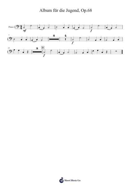 Album für die Jugend, Op. 68 Sheet Music by Robert Schumann-Arr.Brucefe Payjim