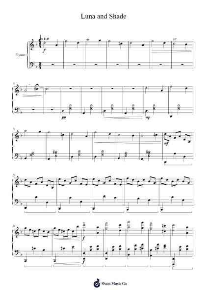 Luna and Shade Sheet Music by Genedys Maxniah-Arr.Babberg Neriam