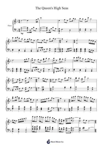 The Queen's High Seas Sheet Music by Borislav Slavov-Arr.Iannet Shelac