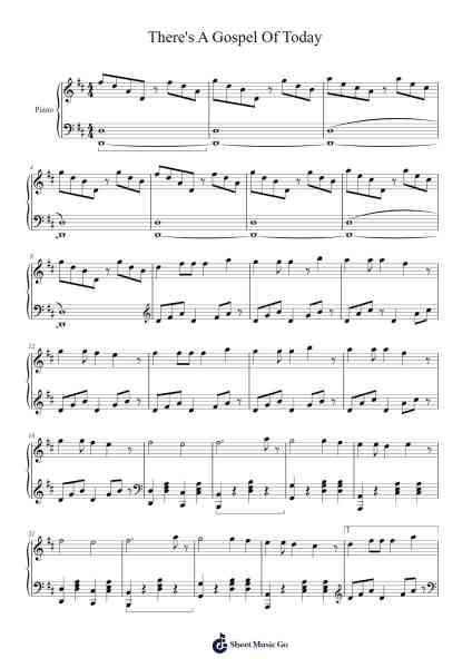 There's A Gospel Of Today Sheet Music by undefined-Arr.Steyule Lanceac