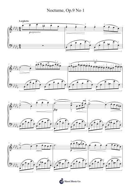 Nocturne in B-flat Minor, Op. 9, No. 1 Sheet Music by Frédéric Chopin-Arr.Sailsharte Troypril
