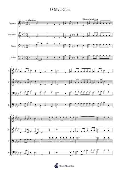 O Meu Guia Sheet Music by Chuab-Arr.Doulow