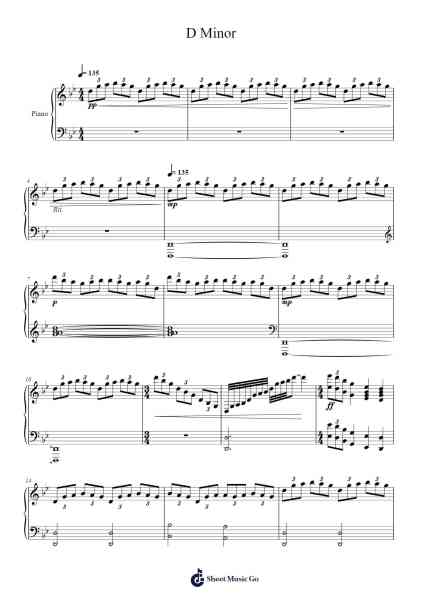 D Minor Sheet Music by Taylor Kneip-Arr.Tifstal Noelvogt