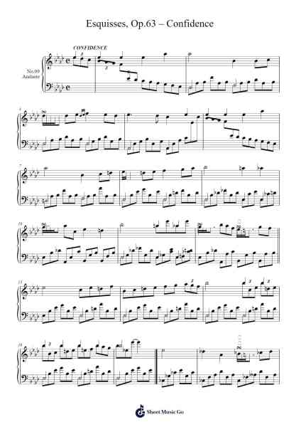 Esquisses, Op. 63: No. 9 - Confidence Sheet Music by Charles-Valentin Alkan-Arr.Chrisriah Sheicia