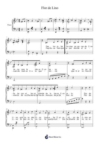 Flor de Lino Sheet Music by Enrique Francini/Héctor Stamponi-Arr.Daitrid Piersliam