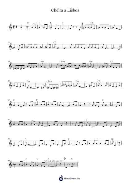 Cheira a Lisboa Sheet Music by Amalia Rodrigues-Arr.Odemick