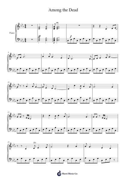 Among the Dead Sheet Music by Miguel Fernandez-Arr.Vefrank Graseph