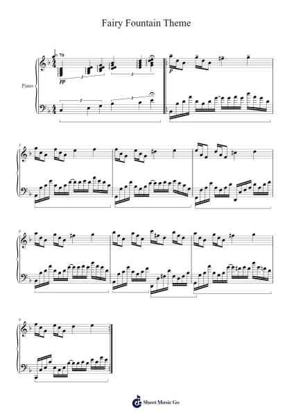 Fairy Fountain Theme Sheet Music by Koji Kondo-Arr.Temlouie Ramsjo