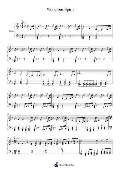 Wondrous Spirit Sheet Music by Kimberly Tse-Arr.Ronbard