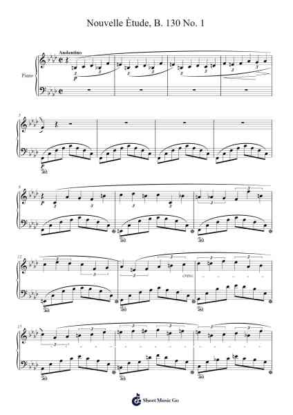 Nouvelle Étude in A-flat Major, B. 130 No. 1 Sheet Music by Frédéric Chopin-Arr.Phisan Lionelphy