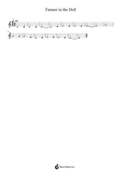 Farmer in the Dell Notenblatt von undefined-Arr.Peathew Odeshua