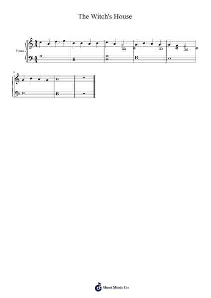 The Witch's House Sheet Music by Hawrae Souleymani-Arr.Denre