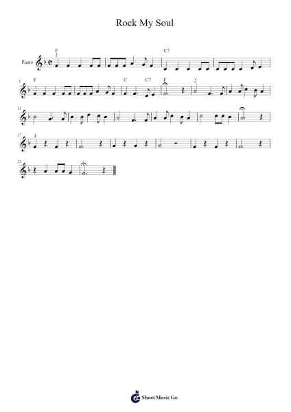 Rock My Soul Bladmuziek van trad.-Arr.Holmesmax