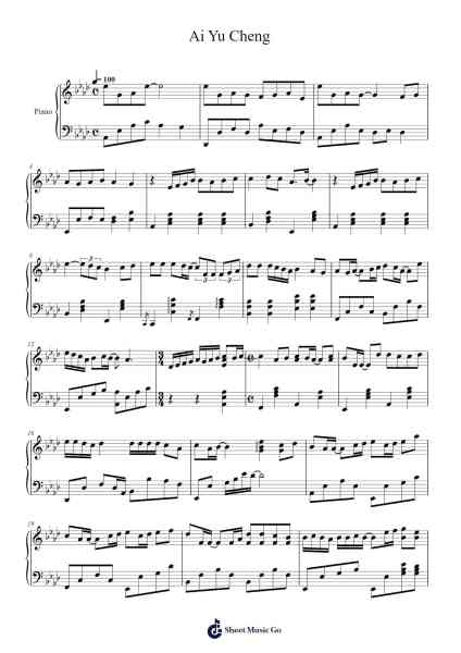Ai Yu Cheng Sheet Music by Leo Ku-Arr.Warmew