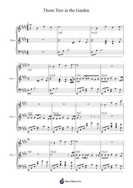 Thorn Tree in the Garden Sheet Music by Bobby Whitlock/Derek and the Dominos-Arr.Eipsyale