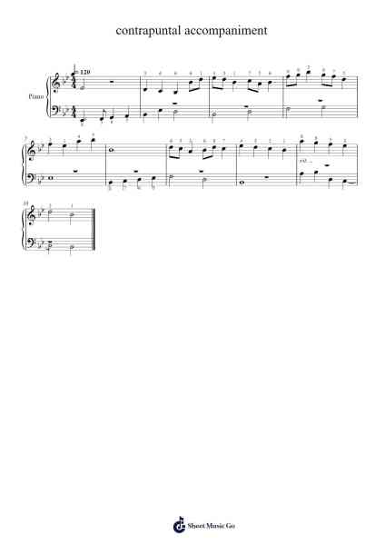 Project - Contrapuntal Accompaniment Sheet Music by Glenn D Hunter-Arr.Uppold Bruckey