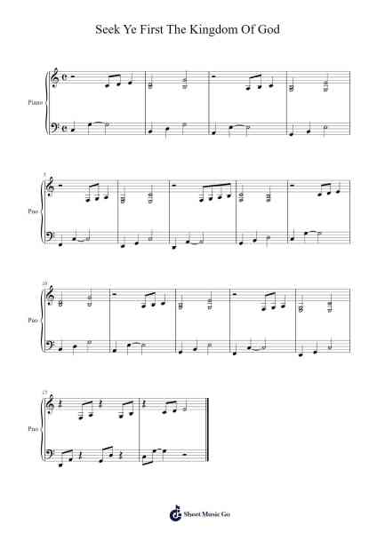 Seek Ye First The Kingdom Of God Sheet Music by Karen Lafferty-Arr.Dolamb Strafay