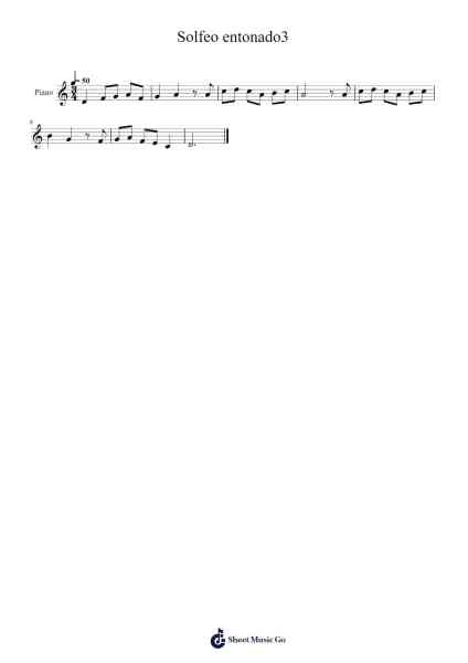 Solfeo entonado3 Sheet Music by -Arr.Kelins Woothe