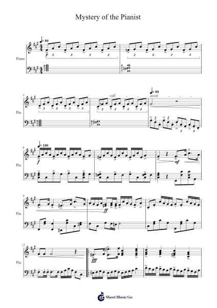 Mystery of the Pianist Sheet Music by Xemas Laralick-Arr.Cisgrey