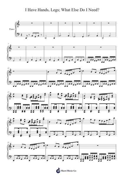 I Have Hands, Legs; What Else Do I Need? Sheet Music by Steven Cullifer-Arr.Brucefe Payjim
