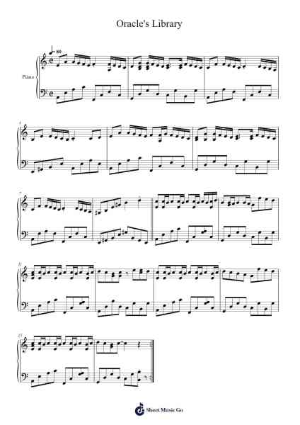 Oracle's Library Sheet Music by Beckvin-Arr.Guntrine