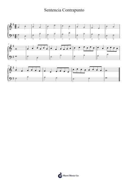 Sentencia Contrapunto Sheet Music by José Ignacio Huerta Fuentes-Arr.Westier Haylay
