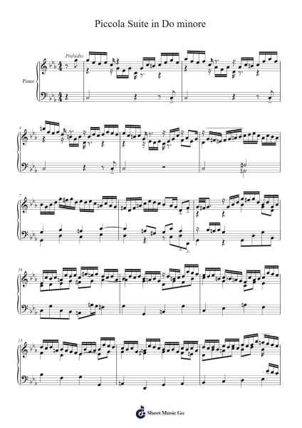 Piccola Suite in Do minore Sheet Music by Forsroll-Arr.Nanholt Walkchi