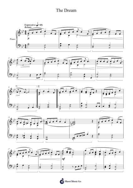 The Dream Sheet Music by Bill Cheng-Arr.Genus
