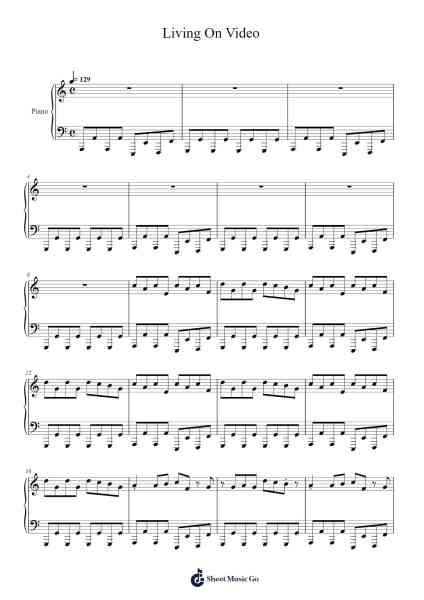 Living On Video Sheet Music by Trans-X-Arr.Wano'neil Orn