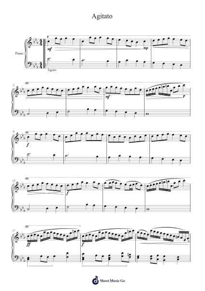 Agitato Sheet Music by Annshaw-Arr.Brument Ocdie