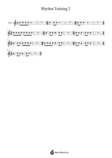Rhythm Training 2 Sheet Music by Donmann Clareer-Arr.Shirvien